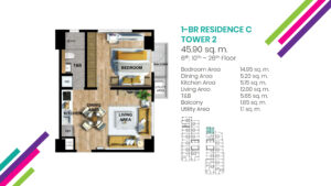 Vertex-Coast-1-Bedroom-C