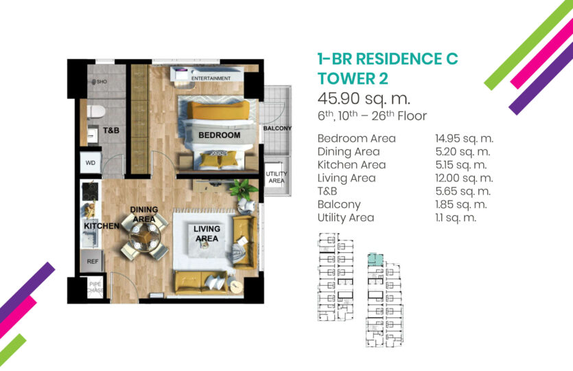 Vertex-Coast-1-Bedroom-C