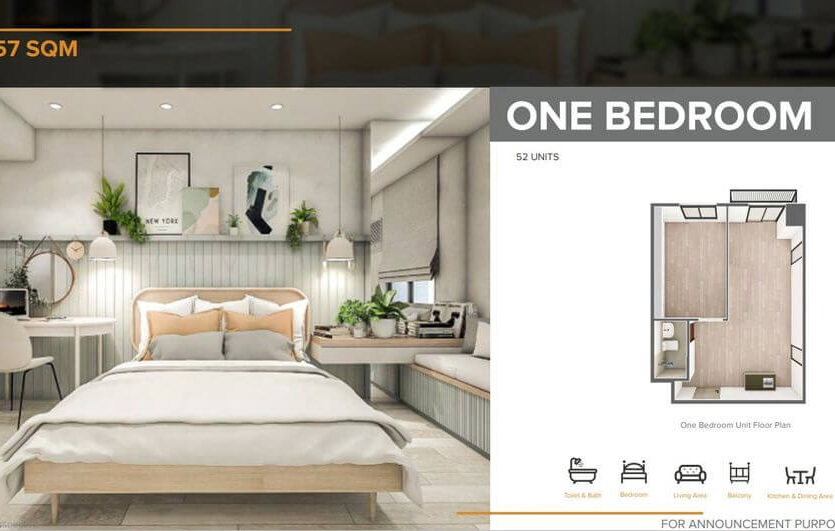 median flats 1br plan