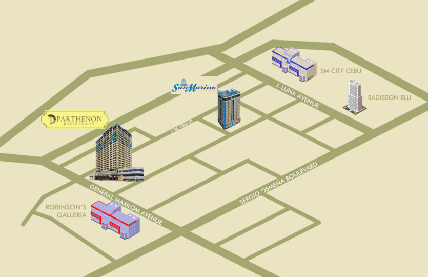 parthenon condominium address map