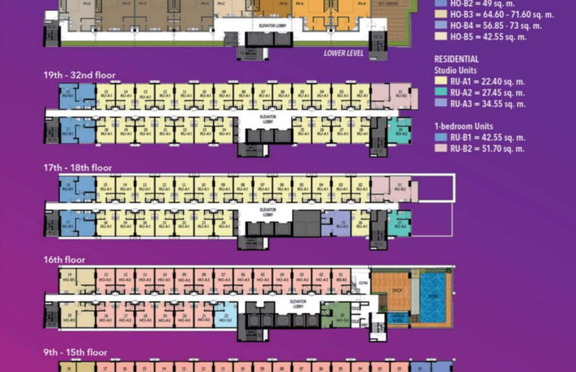 Vertex Central Floor Plans