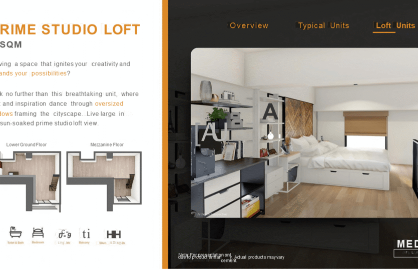 median flats cebu prime studio loft plans