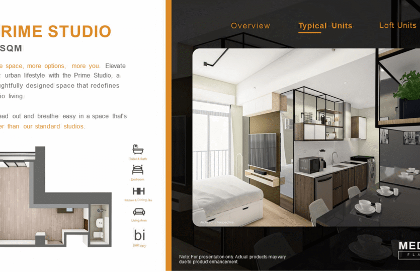 median flats cebu prime studio plans