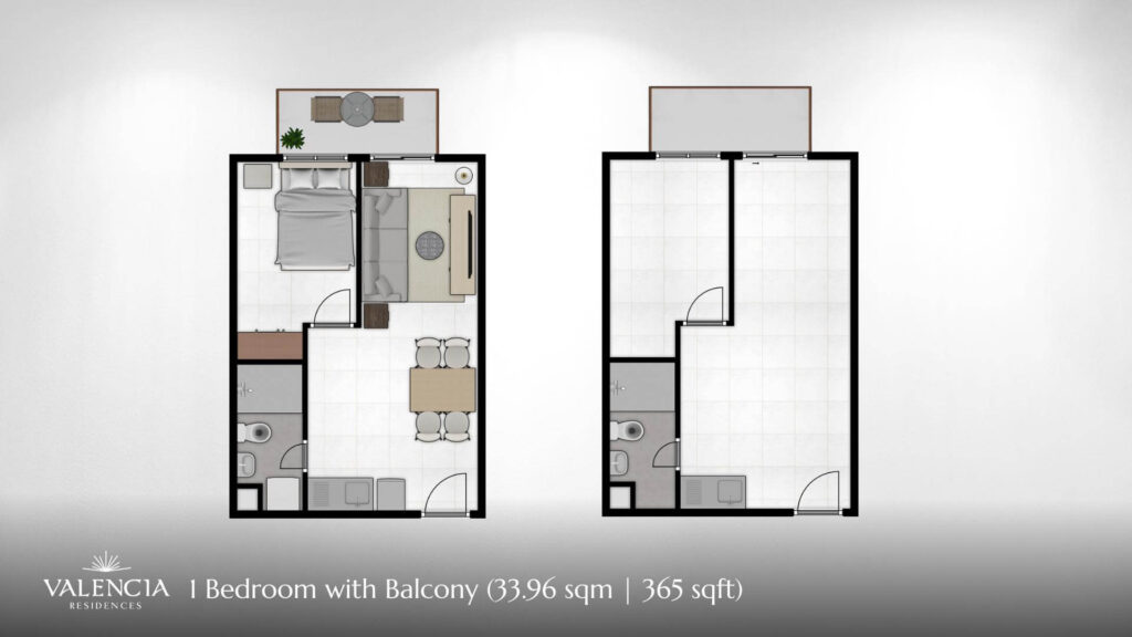 Valencia 1 BR Floor paln