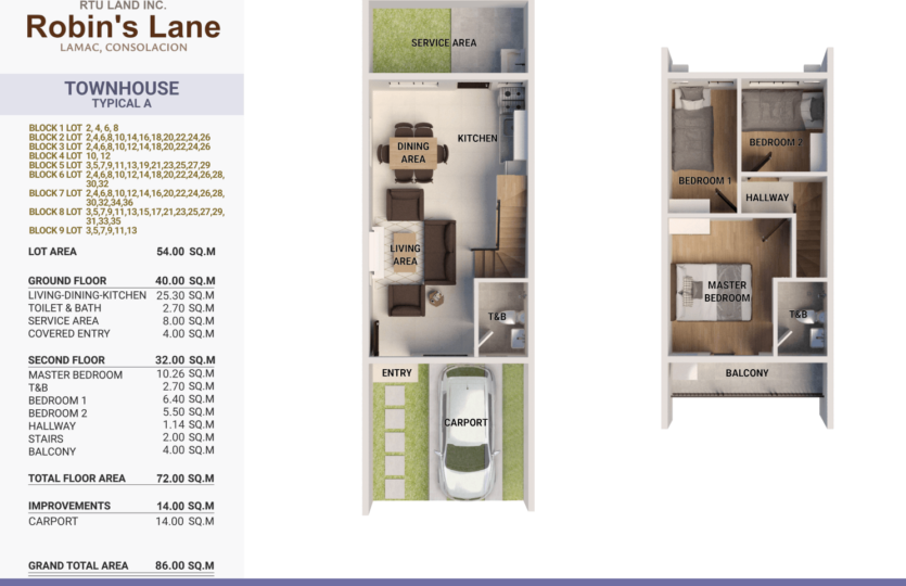 RTU-RLSL-Colored Plans TH Typ A