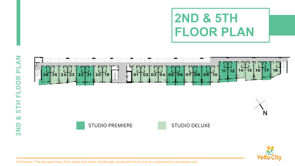 Yello City Salinas 2ND & 5TH FLOOR PLAN