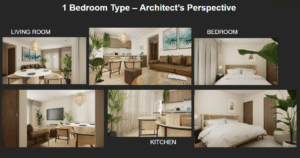 saekyung ocean residences 1-bedroom render