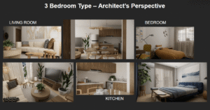 saekyung ocean residences 3-bedroom render