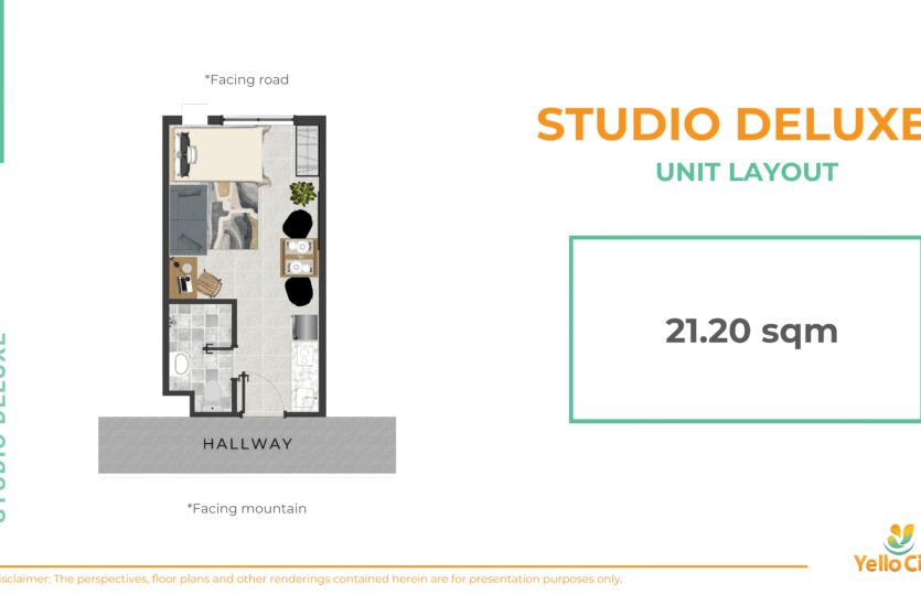 yello city at salinas - STUDIO DELUXE UNIT LAYOUT