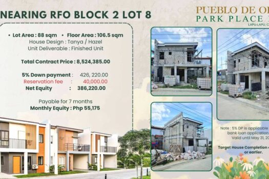 Pueblo de Oro Park Place 2 – Affordable Quality Housing in Lapulapu