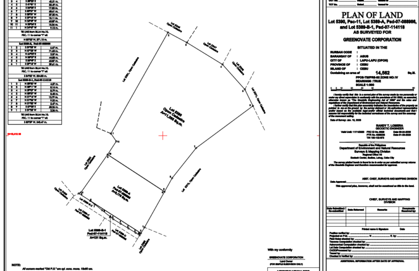 lot for sale mactan plans