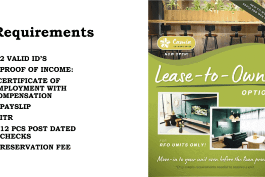 One Garden Residences Loft Condo Rent to Own in Cebu City