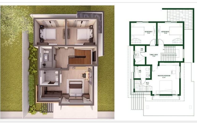 Arcenas Highland Residences 2F plan