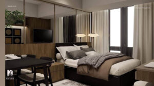 wave towers studio unit