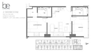 BE Uptown 2BR plan 63