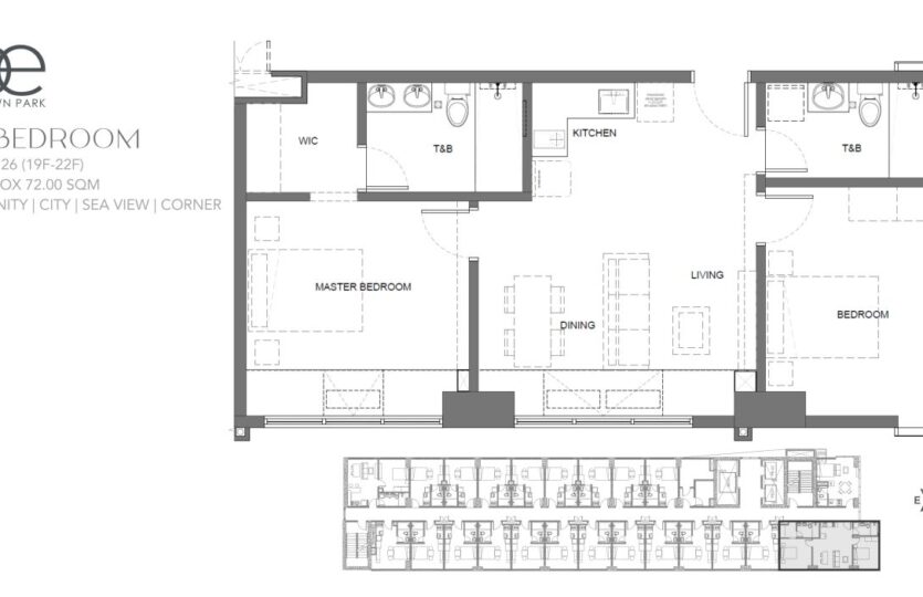BE Uptown 2BR plan 63