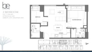 BE Uptown 2BR plan 64