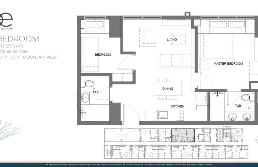 BE Uptown 2BR plan 64