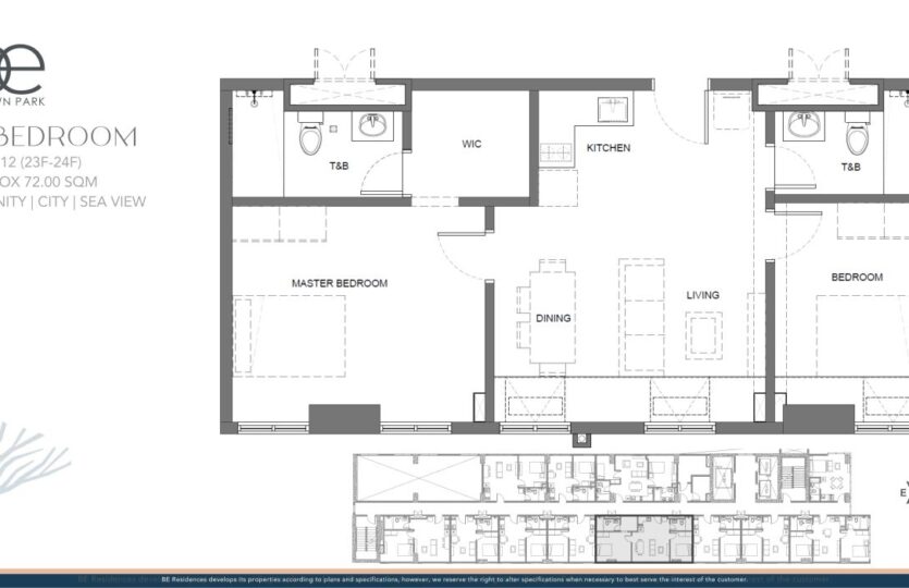 BE Uptown 2BR plan 65