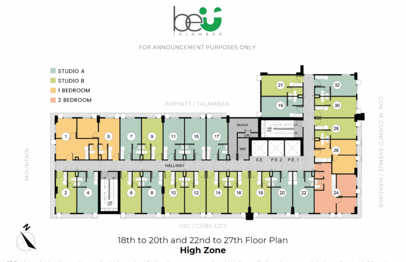 Floor Plan - High Zone