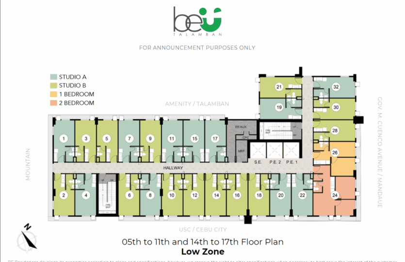 Floor Plan - Low Zone