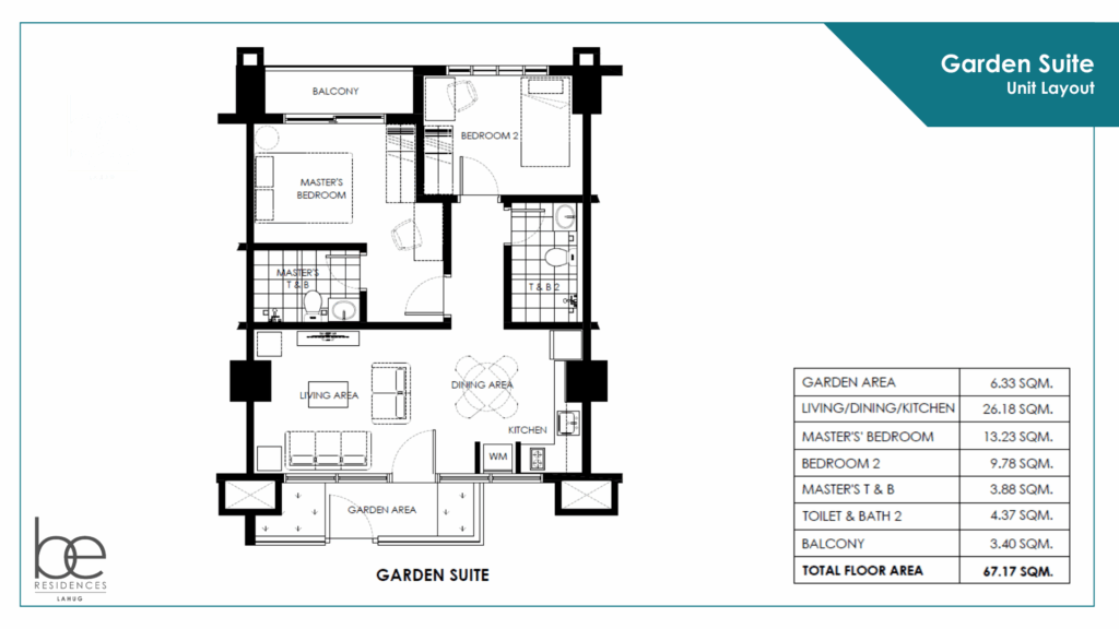 BE Residences Lahug Garden Suite