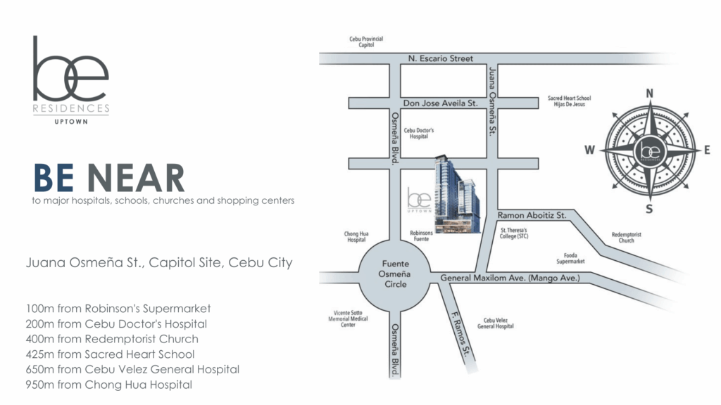 BE Uptown Location Map