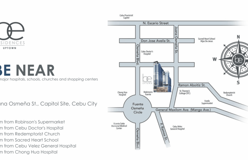 BE Uptown Location Map