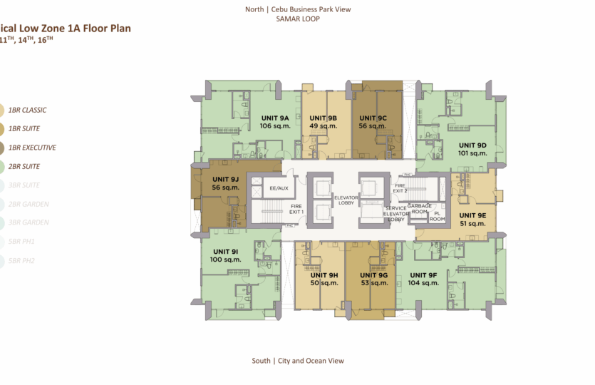 Lucima 9th,11th,14th,16th Floor Plan