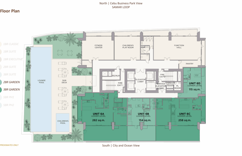Lucima Amenities 6th Floor Plan