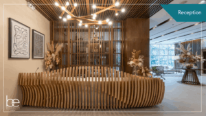 BE Residences Lahug Reception Area
