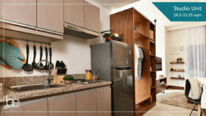 BE Residences Lahug Studio Kitchen