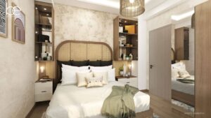 Unit Render - 1BR Suite (Bedroom)