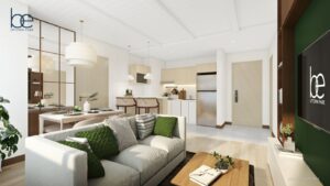 Unit Render - 2BR Suite (Living Room)