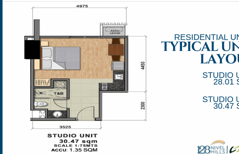 128 nivel hills res Studio Unit - 30sqm