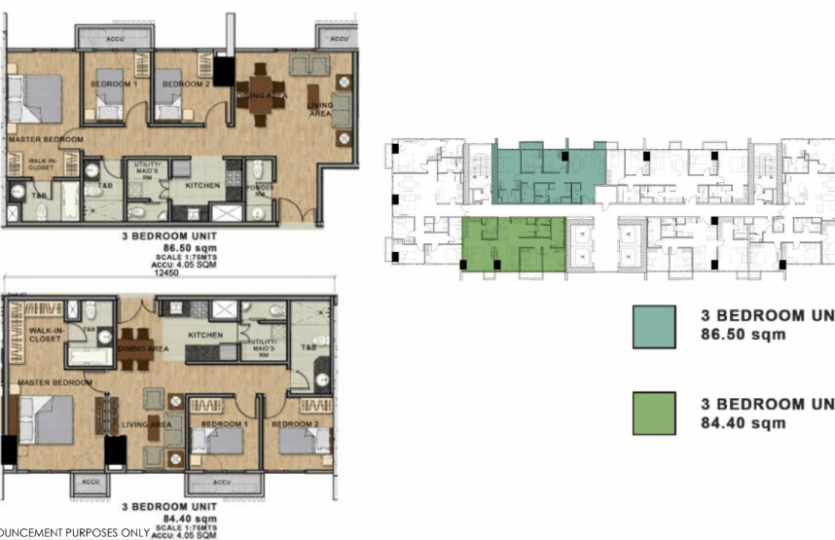 128 nivel hills studio 3br plan