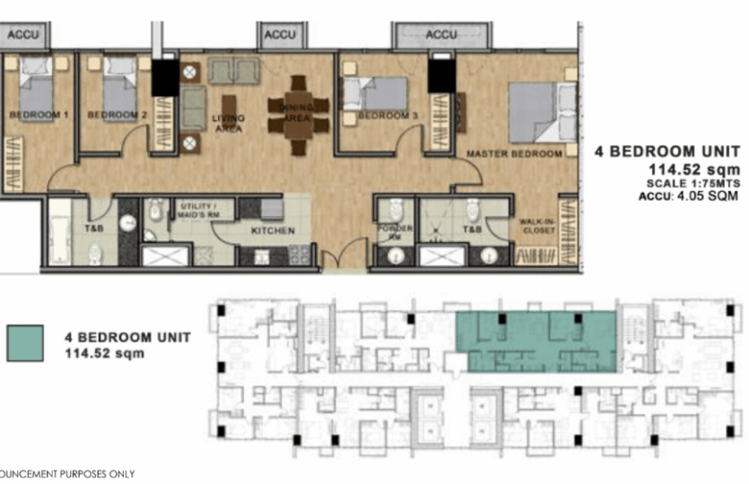 128 nivel hills studio 4br plan