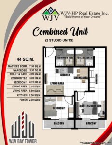 wjv bay tower 1 2 Bedroom Combined Unit