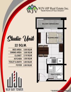 wjv bay tower 1 Studio Unit