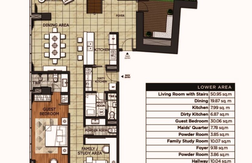 38 PARK AVENUE - PENTHOUSE units B & C floor plan-lower