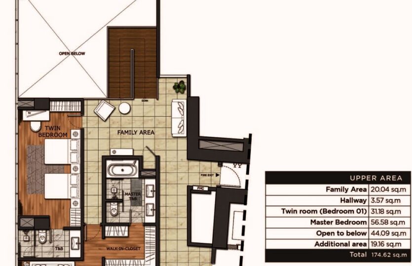 38 PARK AVENUE - PENTHOUSE units B & C floor plan-upper
