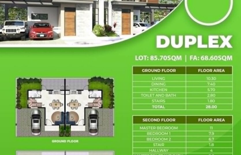 Danarra South Duplex Floorplan