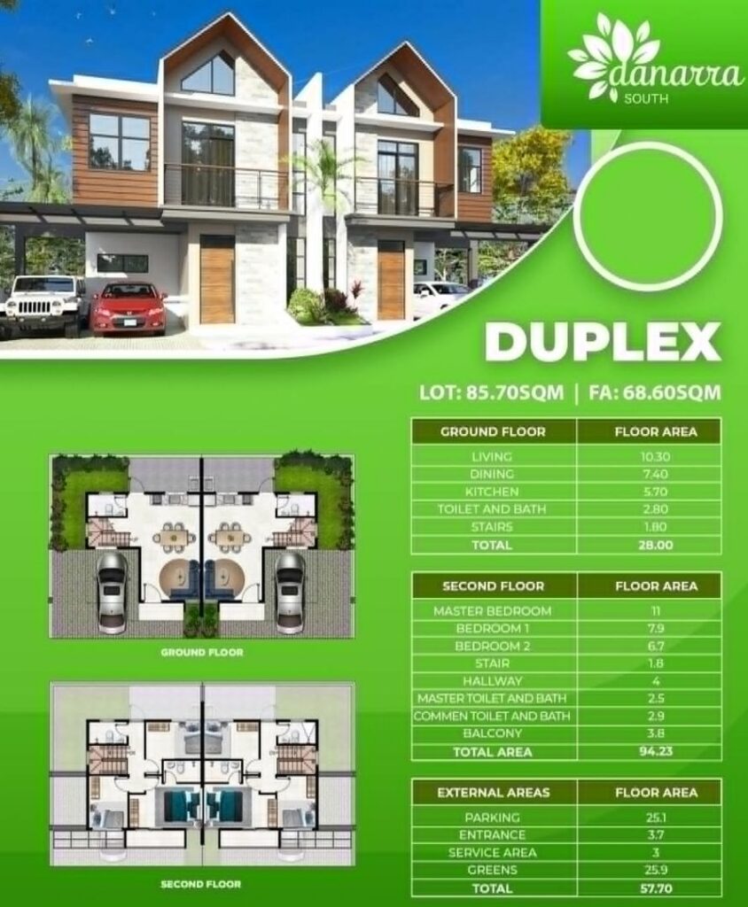 Danarra South Duplex Floorplan
