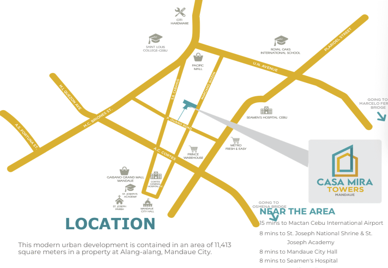 casa mira mandaue location