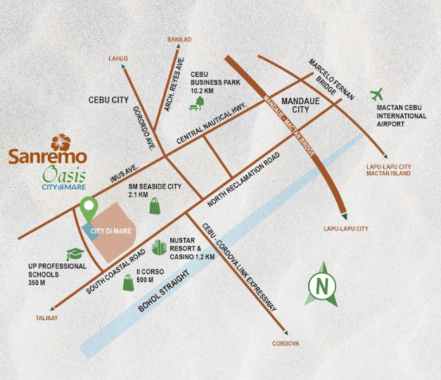 San Remo oasis Location
